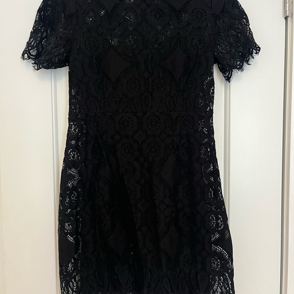 Elegant Black Lace Dress